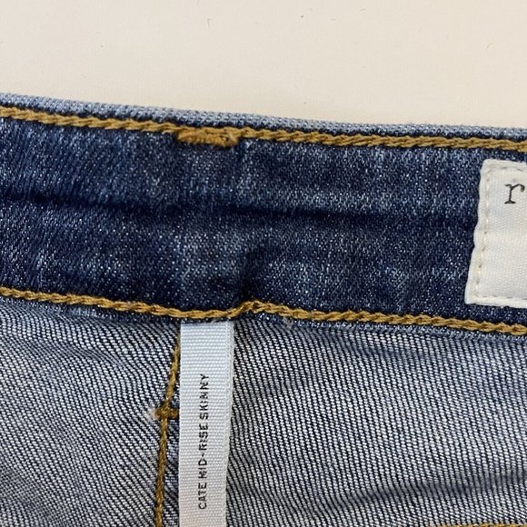 Rag and Bone Cate Mid Rise Skinny Jeans Women’s Size 26 Frayed - Picture 7 of 9